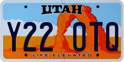 UT license plate Y220TQ