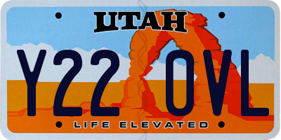 UT license plate Y220VL