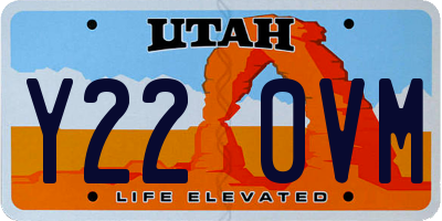 UT license plate Y220VM