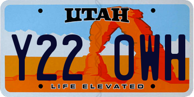 UT license plate Y220WH