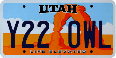 UT license plate Y220WL