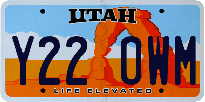 UT license plate Y220WM