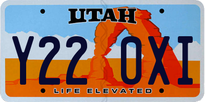 UT license plate Y220XI