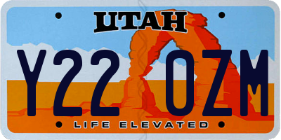 UT license plate Y220ZM