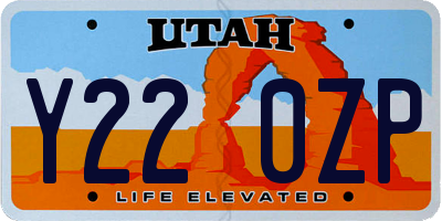 UT license plate Y220ZP
