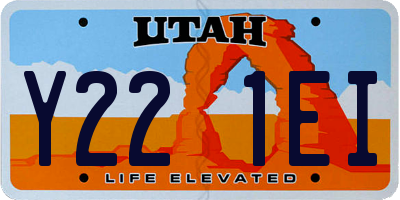UT license plate Y221EI