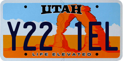 UT license plate Y221EL
