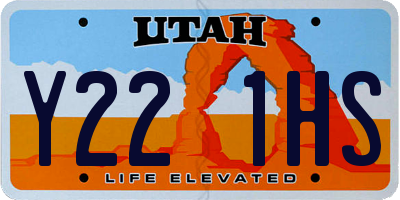UT license plate Y221HS