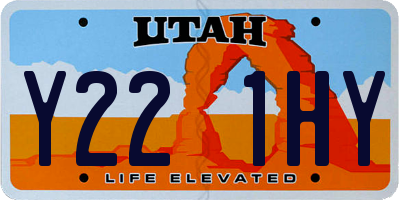 UT license plate Y221HY