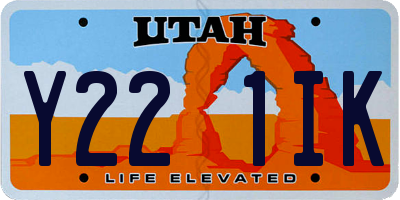 UT license plate Y221IK
