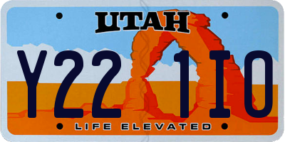 UT license plate Y221IO
