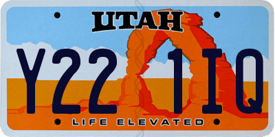 UT license plate Y221IQ