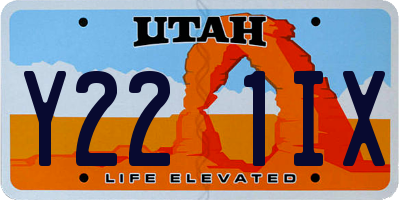 UT license plate Y221IX