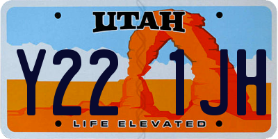 UT license plate Y221JH