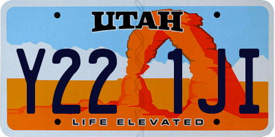 UT license plate Y221JI