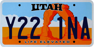 UT license plate Y221NA