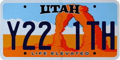 UT license plate Y221TH