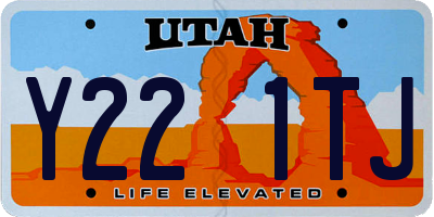 UT license plate Y221TJ