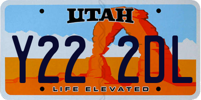 UT license plate Y222DL
