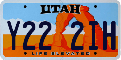UT license plate Y222IH