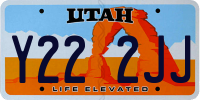 UT license plate Y222JJ