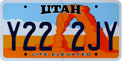 UT license plate Y222JY
