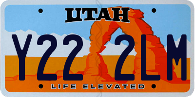 UT license plate Y222LM