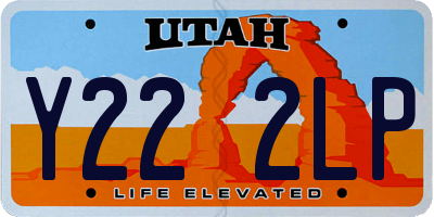 UT license plate Y222LP