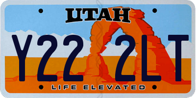 UT license plate Y222LT