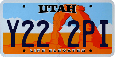 UT license plate Y222PI