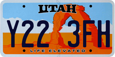 UT license plate Y223FH