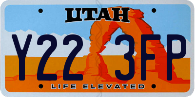 UT license plate Y223FP
