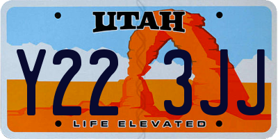 UT license plate Y223JJ
