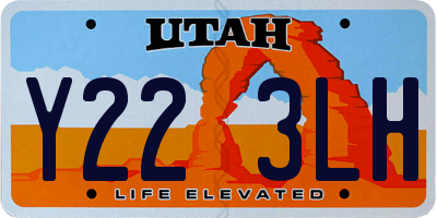UT license plate Y223LH