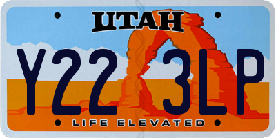 UT license plate Y223LP