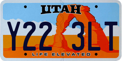 UT license plate Y223LT