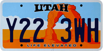 UT license plate Y223WH
