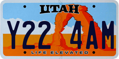 UT license plate Y224AM