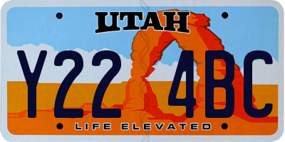 UT license plate Y224BC
