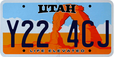 UT license plate Y224CJ