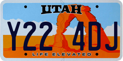 UT license plate Y224DJ