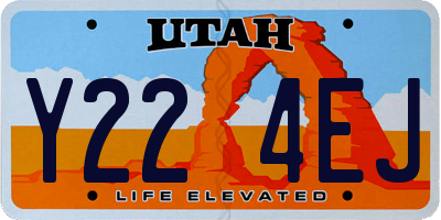 UT license plate Y224EJ