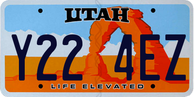 UT license plate Y224EZ