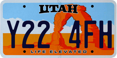 UT license plate Y224FH