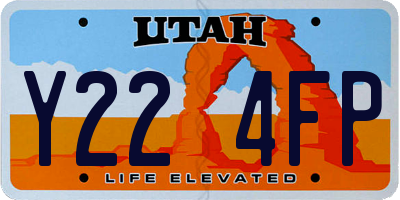UT license plate Y224FP