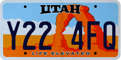 UT license plate Y224FQ