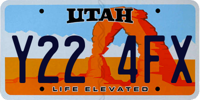 UT license plate Y224FX