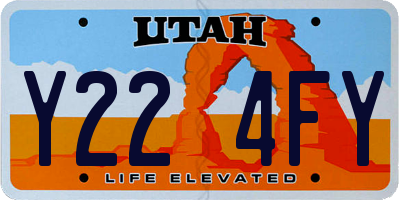 UT license plate Y224FY