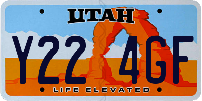 UT license plate Y224GF