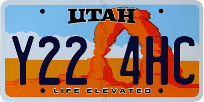 UT license plate Y224HC